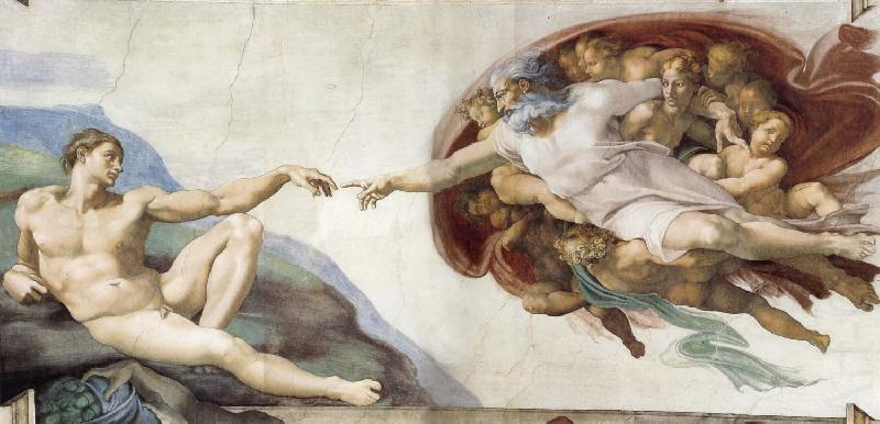 The Creation of Adam, Michelangelo Buonarroti